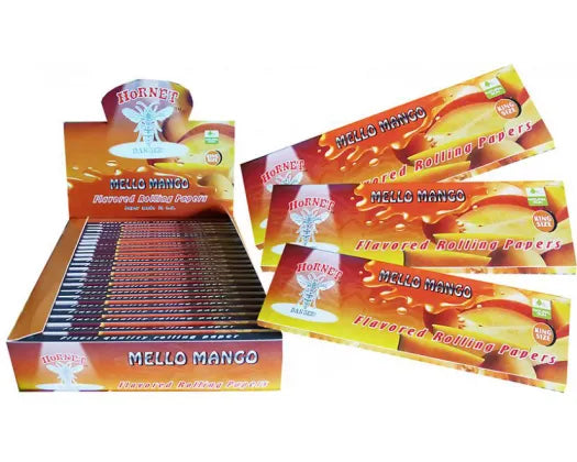 Hornet Rolling Papers King Size - Mellow Mango Flavour - Super Vape Store