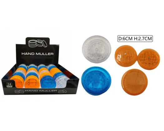 Grinder 6cm Plastic With Storage - Super Vape Store