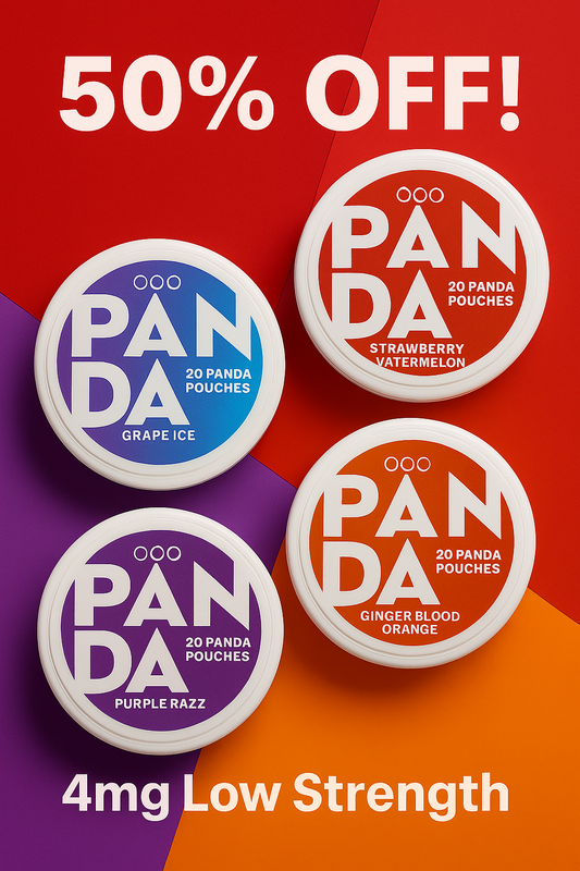 Panda Pouch 50% Off 4mg Nic Strength