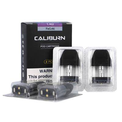 Uwell Caliburn - 2ml Replacement Pod Cartridge 2ml - 4pc - Super Vape Store