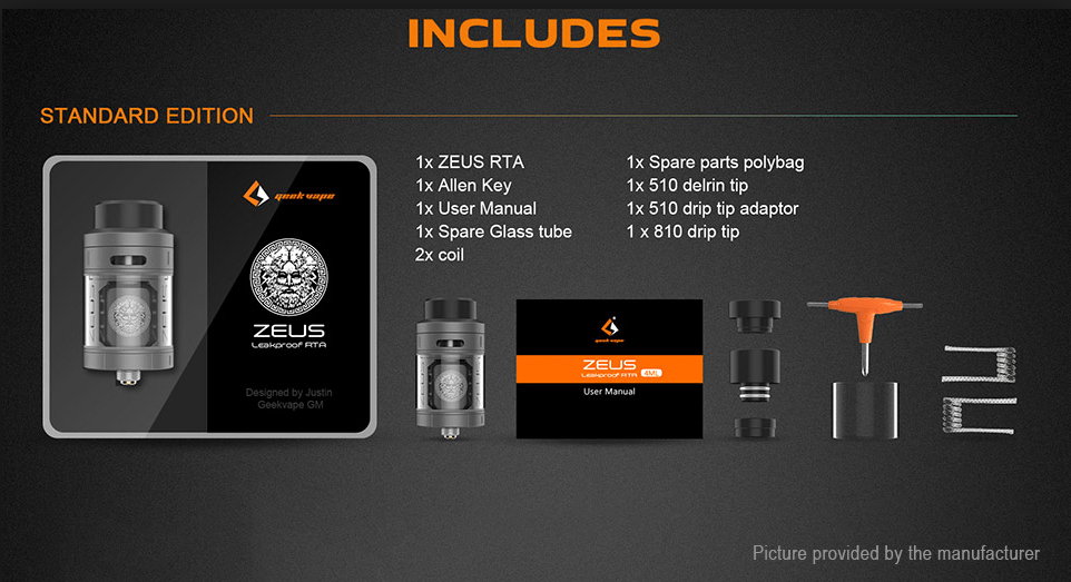 Geek Vape Zeus Dual Coil RTA - Super Vape Store