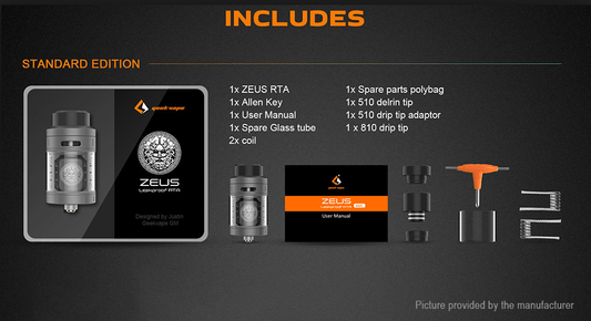 Geek Vape Zeus Dual Coil RTA - Super Vape Store