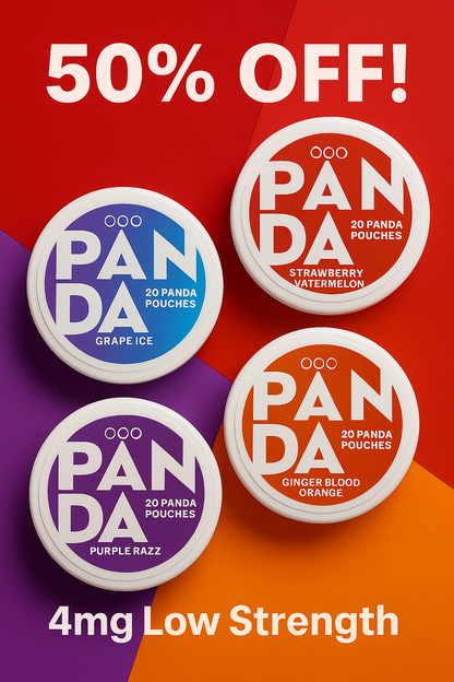 Panda Pouch 50% Off 4mg Nic Strength