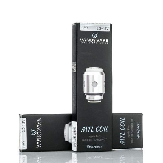 Vandy Vape Berserker/AP Apollo MTL Coils - 1.5 ohm / 1.8 ohm - Super Vape Store
